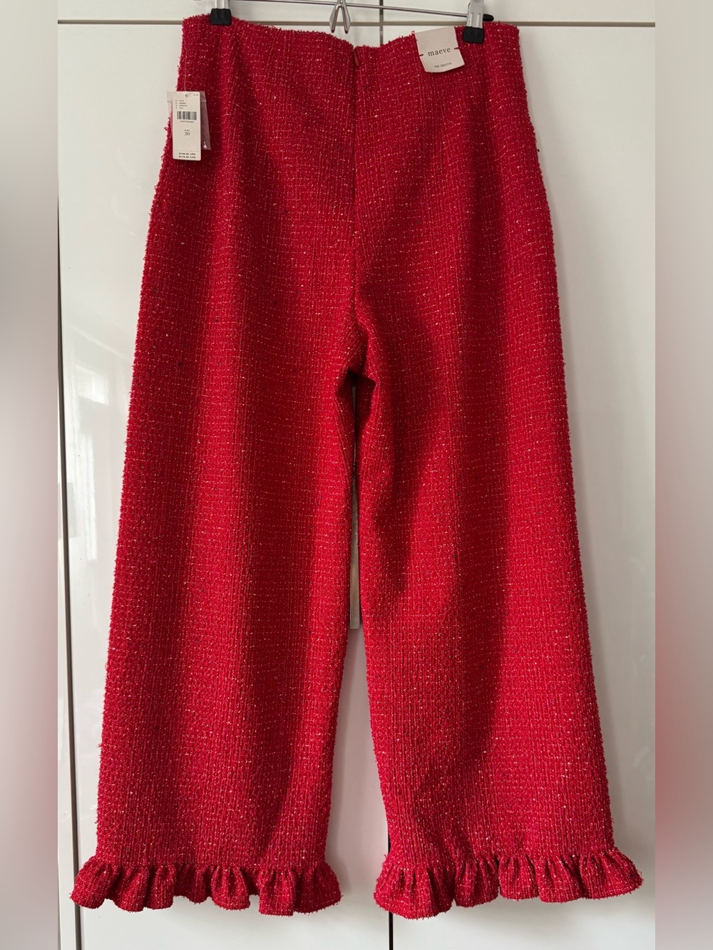 NWT Size 30 -The Colette Crop Tweed Ruffle-Hem Trousers by Maeve (US$ 158) - Picture 16 of 16